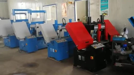 China Double Column Horizontal Metal Cutting Band Sawing Machine