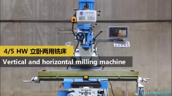 High quality Knee type 4HW 5HW  Horizontal Vertical Universal Turret Milling Machine